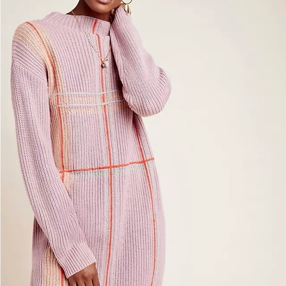 Line & Dot Dresses & Skirts - Anthropologie Plaid Sweater Dress